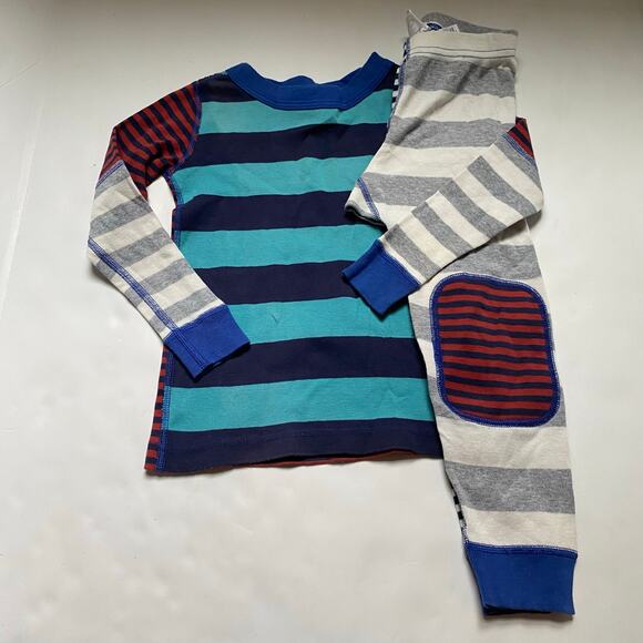 Hanna Andersson Mix It Up Stripe Long Sleeve PJ Pajamas - Picture 1 of 5